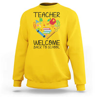 Teacher Welcome Back To School Sweatshirt Cute Classroom Gift - Wonder Print Shop