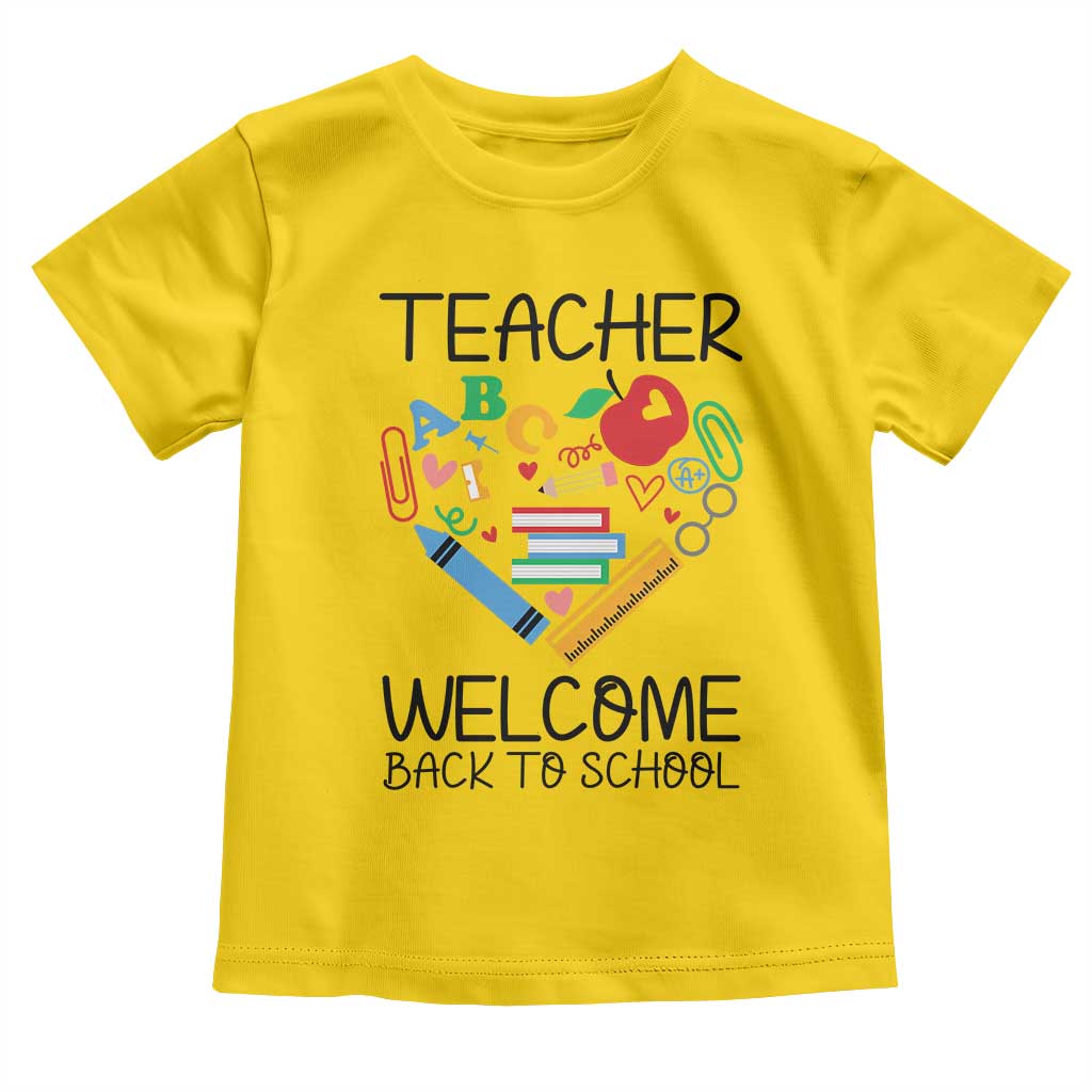 Teacher Welcome Back To School Toddler T Shirt Cute Classroom Gift - Wonder Print Shop