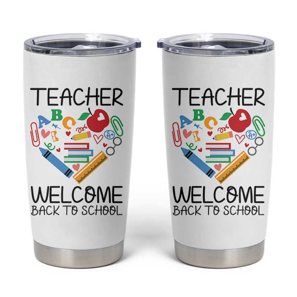 Teacher Welcome Back To School Tumbler Cup Cute Classroom Gift