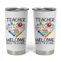 Teacher Welcome Back To School Tumbler Cup Cute Classroom Gift