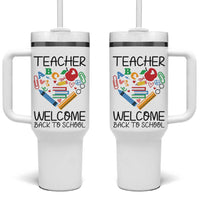 Teacher Welcome Back To School Tumbler With Handle Cute Classroom Gift
