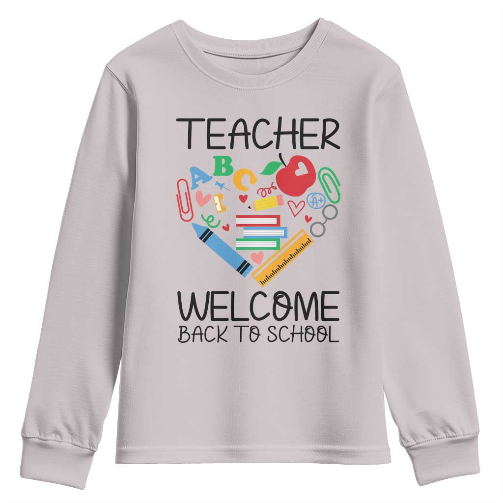 Teacher Welcome Back To School Youth Sweatshirt Cute Classroom Gift - Wonder Print Shop