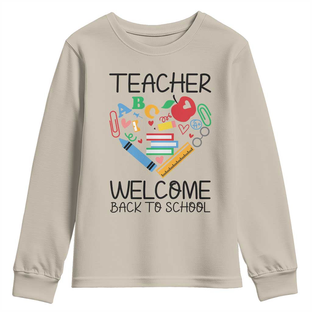 Teacher Welcome Back To School Youth Sweatshirt Cute Classroom Gift - Wonder Print Shop