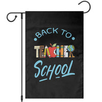 Back To School Teacher Life Funny Educator Gift Garden Flag - Wonder Print Shop
