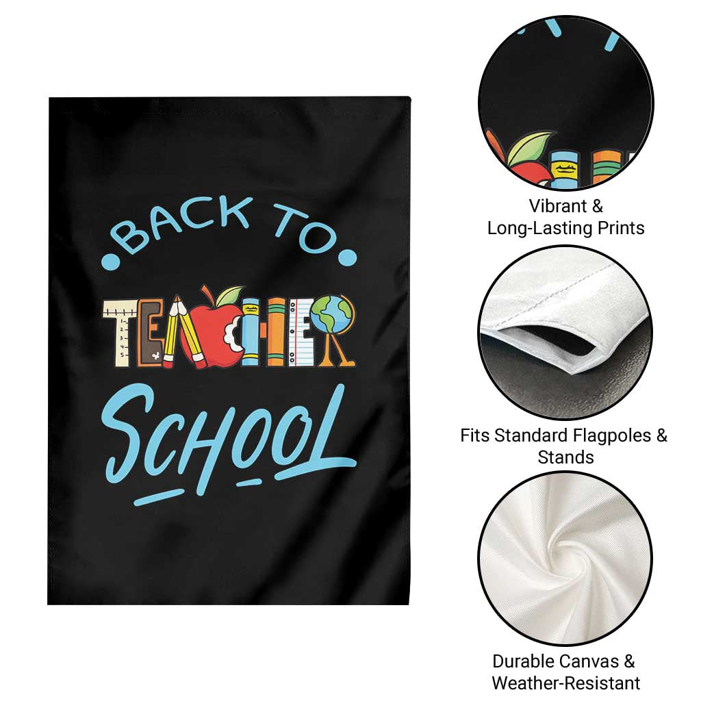 Back To School Teacher Life Funny Educator Gift Garden Flag - Wonder Print Shop