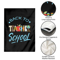 Back To School Teacher Life Funny Educator Gift Garden Flag - Wonder Print Shop