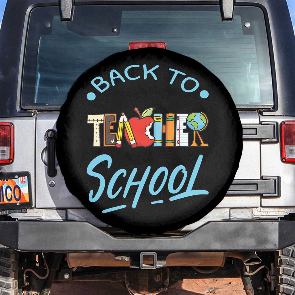 Back To School Teacher Life Funny Educator Gift Spare Tire Cover - Wonder Print Shop
