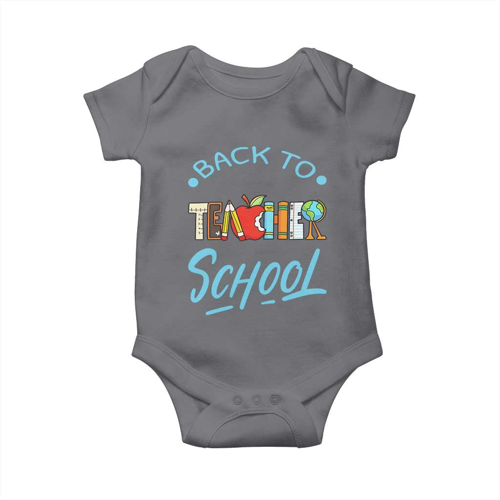 Back To School Teacher Life Funny Educator Gift Baby Onesie - Wonder Print Shop