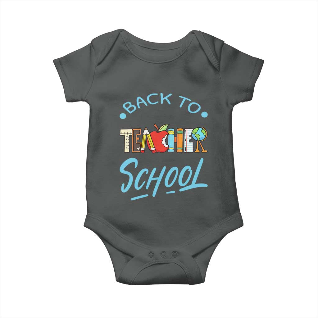 Back To School Teacher Life Funny Educator Gift Baby Onesie - Wonder Print Shop