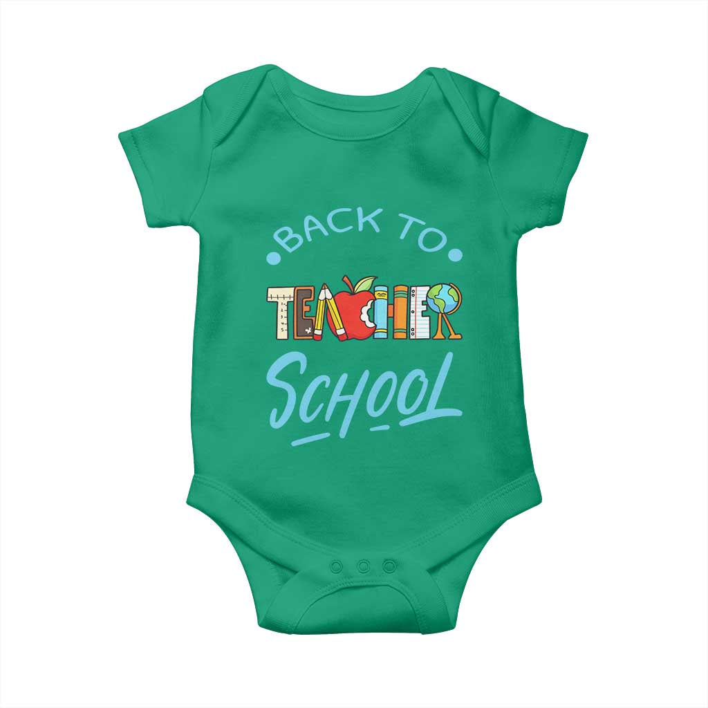 Back To School Teacher Life Funny Educator Gift Baby Onesie - Wonder Print Shop