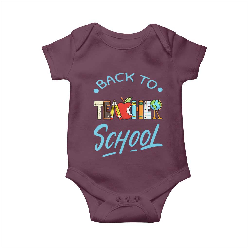 Back To School Teacher Life Funny Educator Gift Baby Onesie - Wonder Print Shop