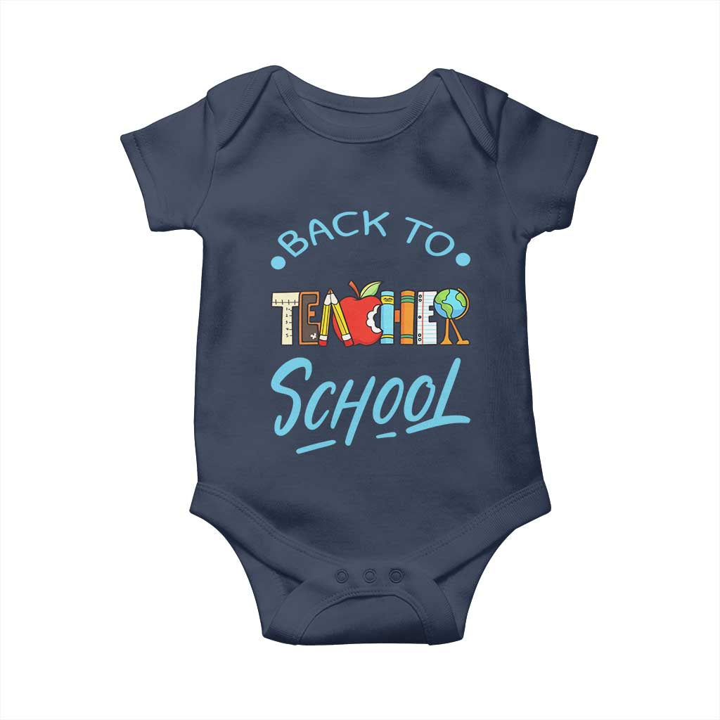 Back To School Teacher Life Funny Educator Gift Baby Onesie - Wonder Print Shop