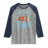 Back To School Teacher Life Funny Educator Gift Raglan Shirt - Wonder Print Shop