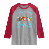 Back To School Teacher Life Funny Educator Gift Raglan Shirt - Wonder Print Shop