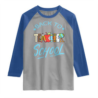 Back To School Teacher Life Funny Educator Gift Raglan Shirt - Wonder Print Shop