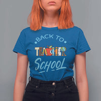 Back To School Teacher Life Funny Educator Gift T Shirt For Women - Wonder Print Shop