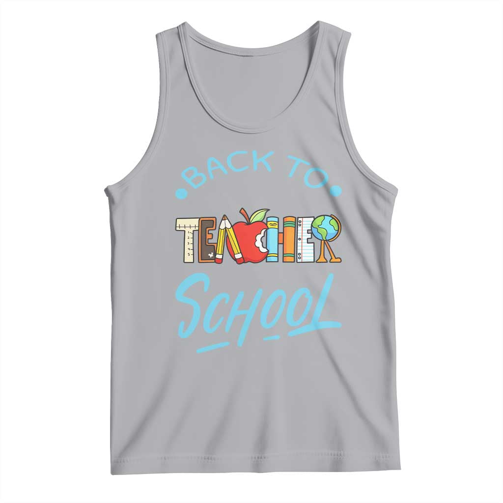 Back To School Teacher Life Funny Educator Gift Tank Top - Wonder Print Shop