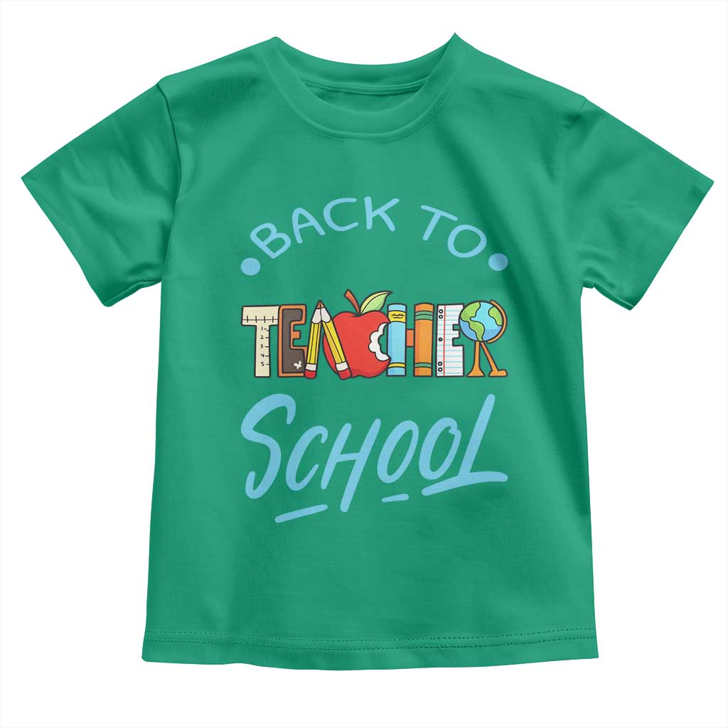 Back To School Teacher Life Funny Educator Gift Toddler T Shirt - Wonder Print Shop