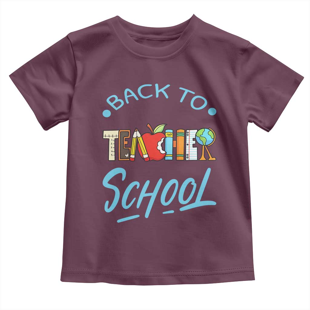 Back To School Teacher Life Funny Educator Gift Toddler T Shirt - Wonder Print Shop