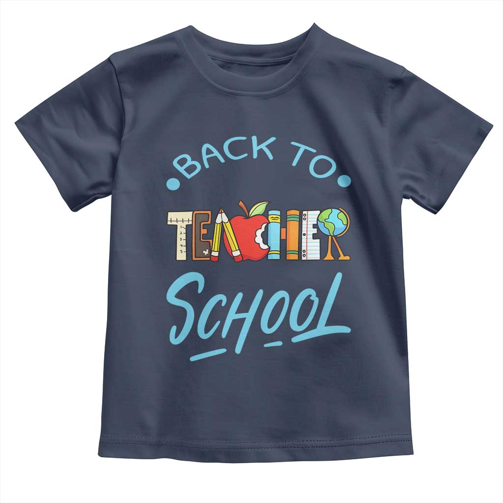 Back To School Teacher Life Funny Educator Gift Toddler T Shirt - Wonder Print Shop