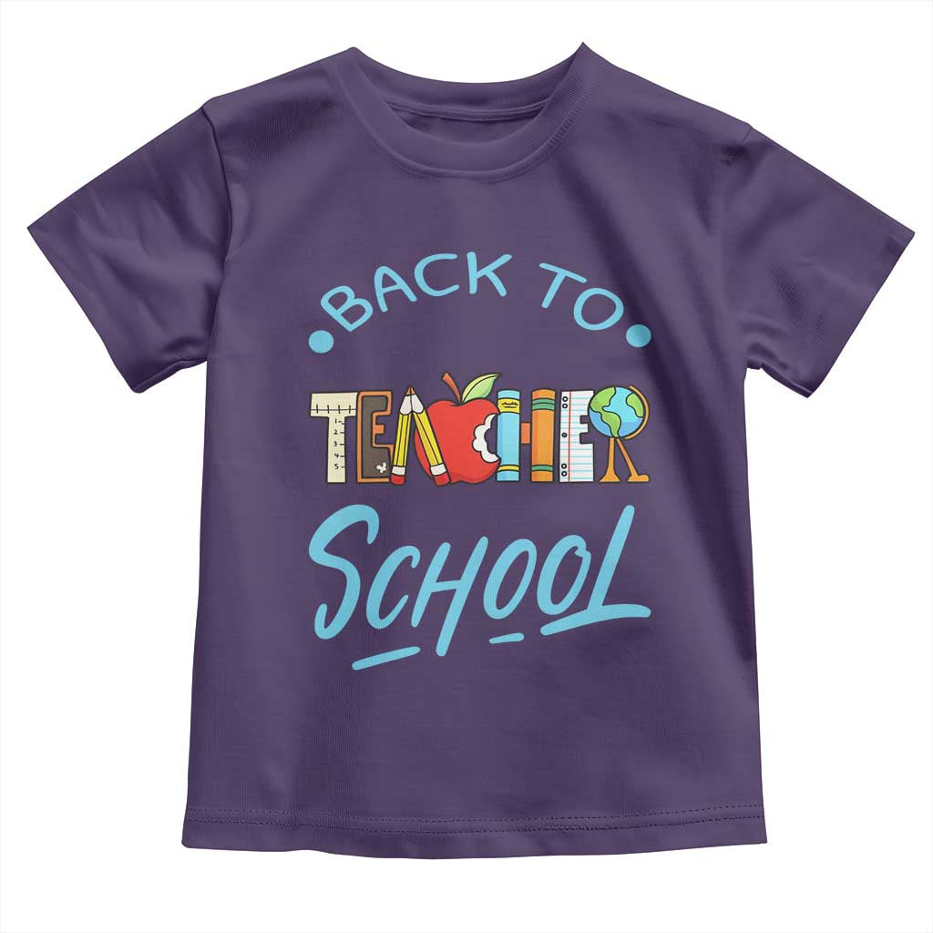 Back To School Teacher Life Funny Educator Gift Toddler T Shirt - Wonder Print Shop