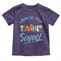 Back To School Teacher Life Funny Educator Gift Toddler T Shirt - Wonder Print Shop