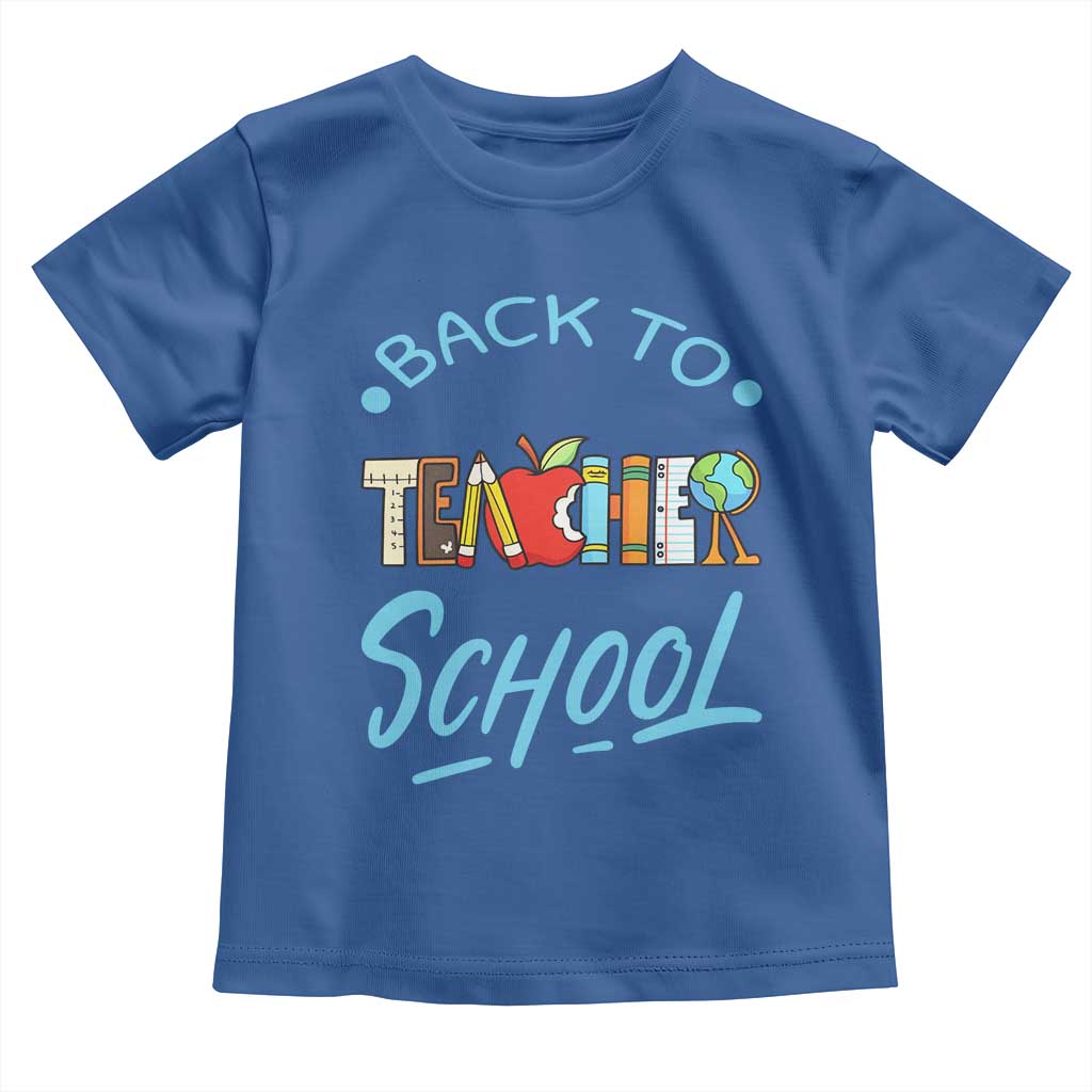 Back To School Teacher Life Funny Educator Gift Toddler T Shirt - Wonder Print Shop