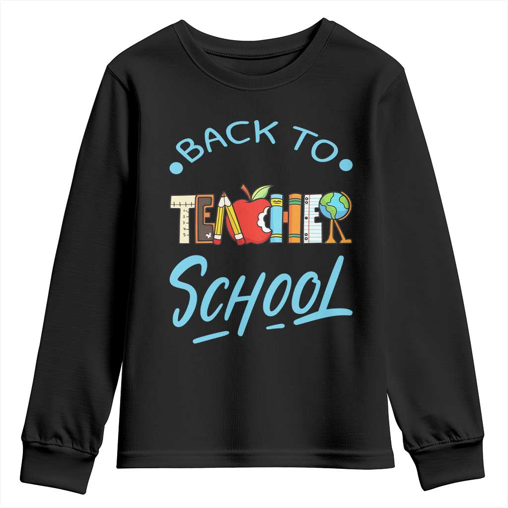 Back To School Teacher Life Funny Educator Gift Youth Sweatshirt - Wonder Print Shop