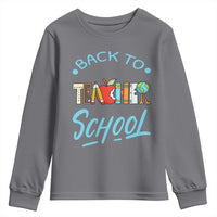 Back To School Teacher Life Funny Educator Gift Youth Sweatshirt - Wonder Print Shop
