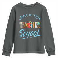 Back To School Teacher Life Funny Educator Gift Youth Sweatshirt - Wonder Print Shop