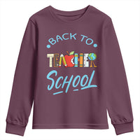 Back To School Teacher Life Funny Educator Gift Youth Sweatshirt - Wonder Print Shop