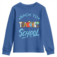 Back To School Teacher Life Funny Educator Gift Youth Sweatshirt - Wonder Print Shop