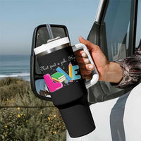 Inspirational Teacher Tumbler With Handle Not Just A Job Its Love