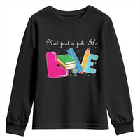 Inspirational Teacher Youth Sweatshirt Not Just A Job Its Love - Wonder Print Shop