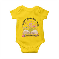 Teach Them Love Them Watch Them Grow Baby Onesie Inspirational Teacher Gift - Wonder Print Shop