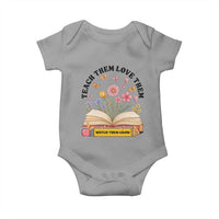 Teach Them Love Them Watch Them Grow Baby Onesie Inspirational Teacher Gift - Wonder Print Shop