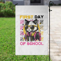 Funny Cat First Day Of School Garden Flag Back To School Gift For Kids - Wonder Print Shop