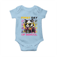Funny Cat First Day Of School Baby Onesie Back To School Gift For Kids - Wonder Print Shop