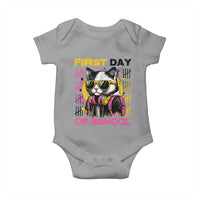 Funny Cat First Day Of School Baby Onesie Back To School Gift For Kids - Wonder Print Shop