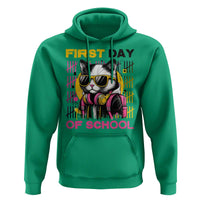 Funny Cat First Day Of School Hoodie Back To School Gift For Kids - Wonder Print Shop