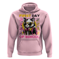 Funny Cat First Day Of School Hoodie Back To School Gift For Kids - Wonder Print Shop