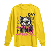 Funny Cat First Day Of School Long Sleeve Shirt Back To School Gift For Kids - Wonder Print Shop