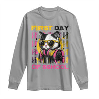 Funny Cat First Day Of School Long Sleeve Shirt Back To School Gift For Kids - Wonder Print Shop