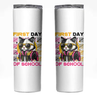 Funny Cat First Day Of School Skinny Tumbler Back To School Gift For Kids