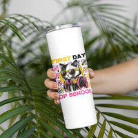 Funny Cat First Day Of School Skinny Tumbler Back To School Gift For Kids
