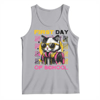 Funny Cat First Day Of School Tank Top Back To School Gift For Kids - Wonder Print Shop