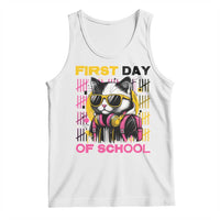 Funny Cat First Day Of School Tank Top Back To School Gift For Kids - Wonder Print Shop