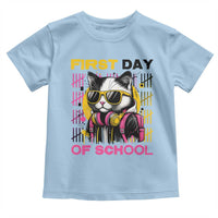 Funny Cat First Day Of School Toddler T Shirt Back To School Gift For Kids - Wonder Print Shop