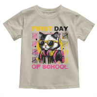 Funny Cat First Day Of School Toddler T Shirt Back To School Gift For Kids - Wonder Print Shop