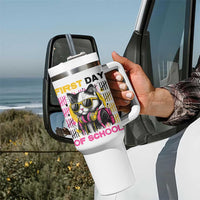 Funny Cat First Day Of School Tumbler With Handle Back To School Gift For Kids